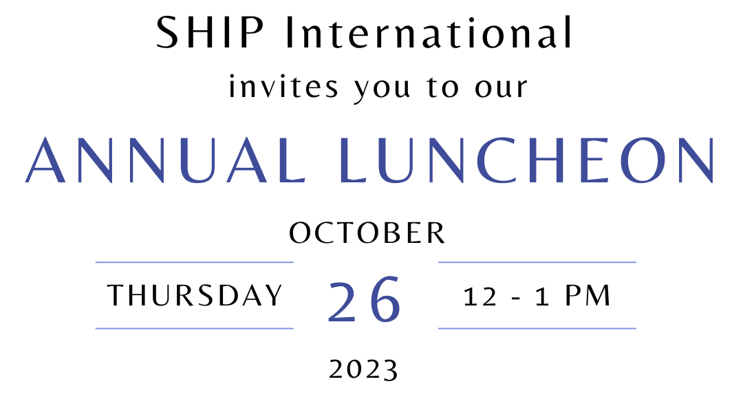SHIP Lunch fundraiser date time